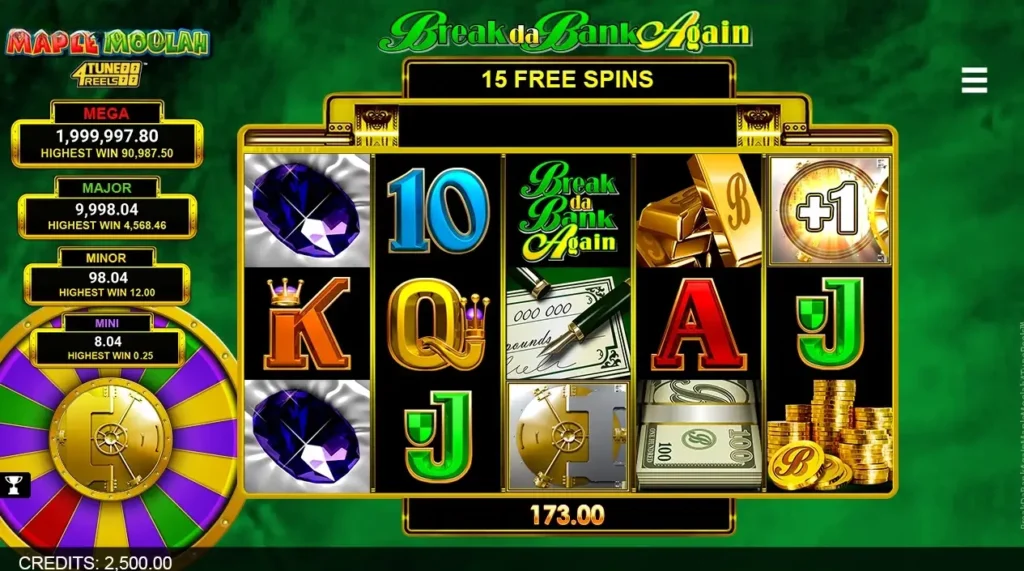 Break Da Bank Again Maple Moolah 4Tune Reels Slot Review